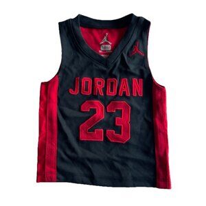 Vintage Air Jordan NIKE Toddler Basketball Jersey Boys Size 18 Month White #23